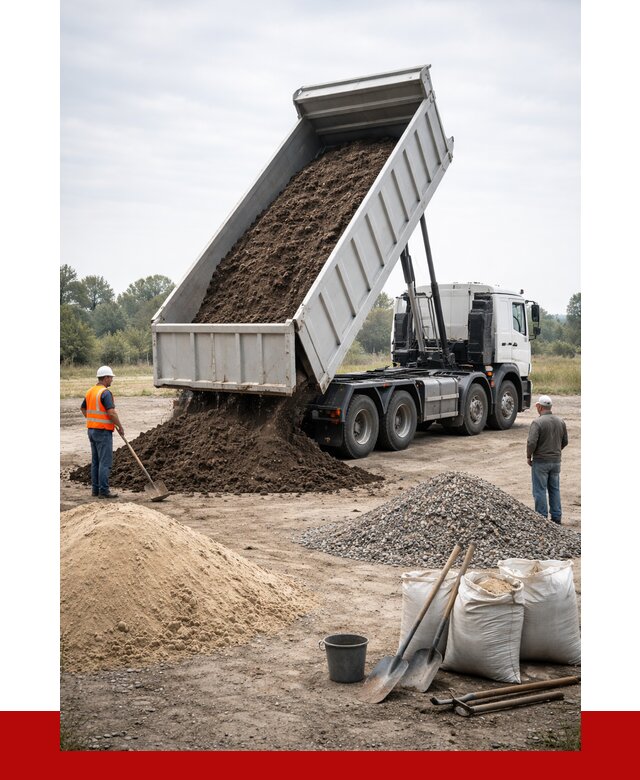 Доставка самосвалом 30 кубов в Мичуринске от 8801 р. | ПРОНЕРУДМчр