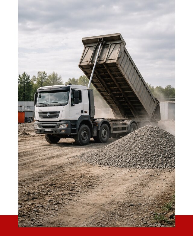 Доставка самосвалом 40 кубов в Мичуринске от 9319 р. | ПРОНЕРУДМчр