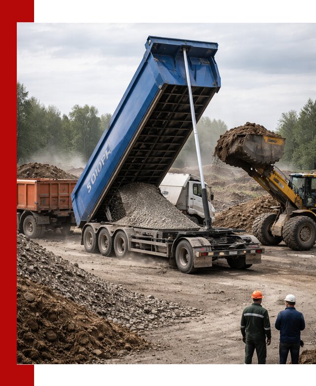 Аренда тонар 40 тонн в Мичуринске с доставкой материалов