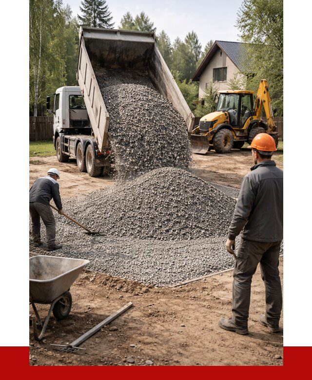 Отсыпка участка щебнем в Мичуринске от 6730 р. ПРОНЕРУДМчр