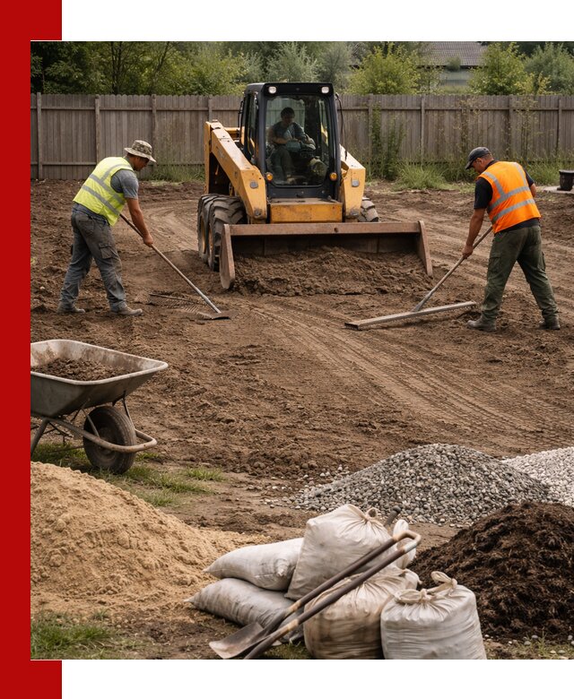 Выравнивание участка под строительство и благоустройство в Мичуринске