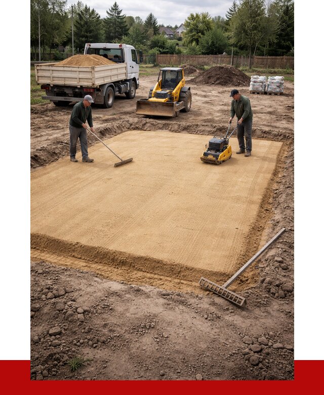 Устройство песчаной подушки в Мичуринске от 4659 р. ПРОНЕРУДМчр